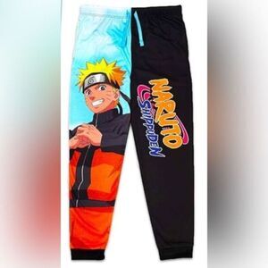 NWOT Men’s Naruto BioWorld Black Joggers Lounge Pants - Size Small